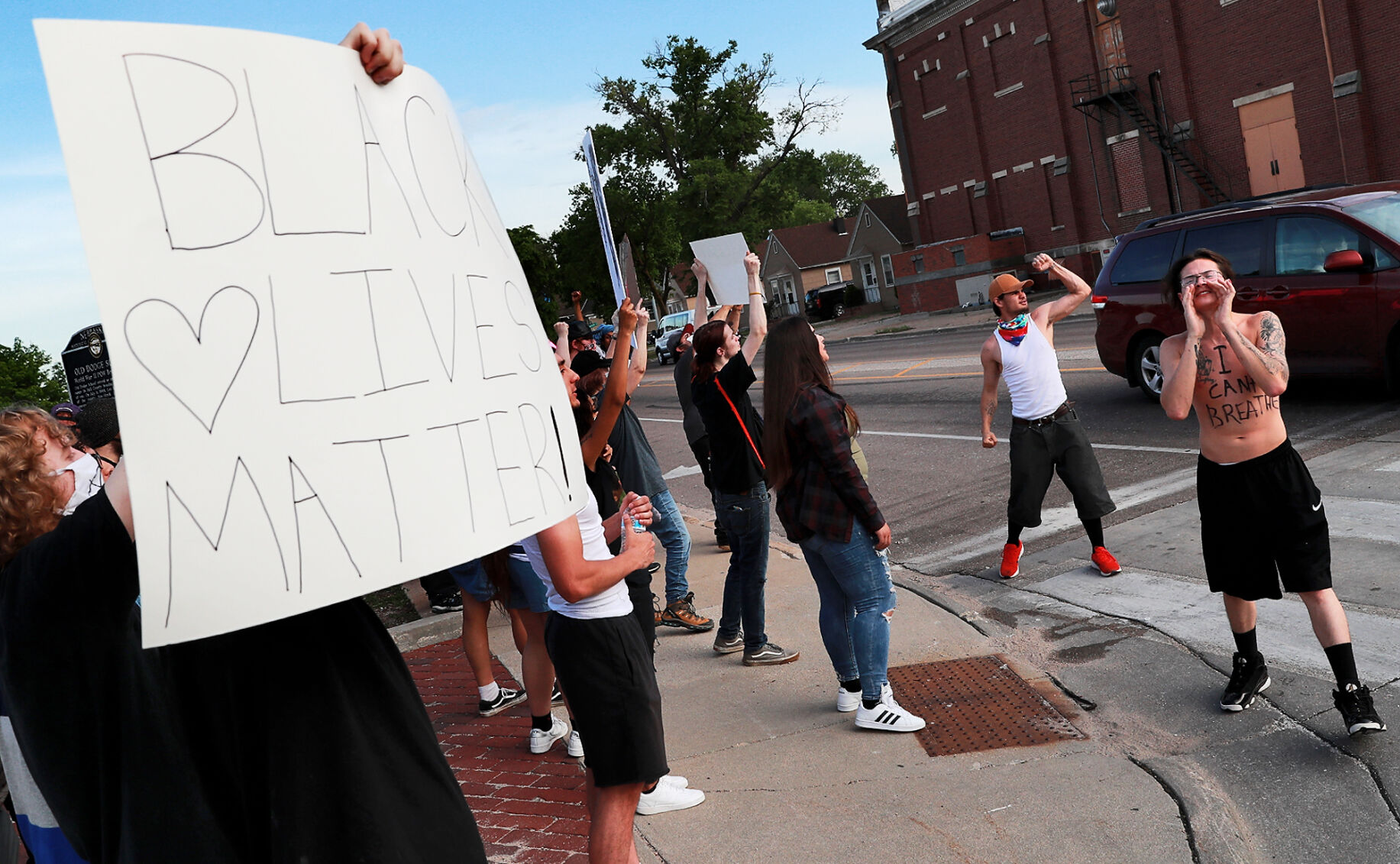 Tuesday night protests in Grand Island